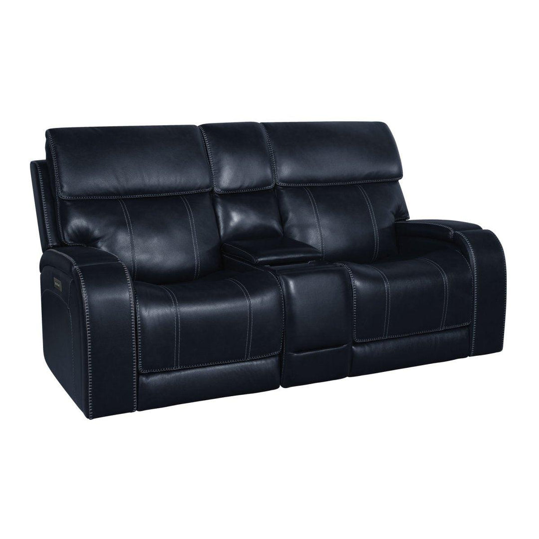 Glenwood Loveseat Console w/Power Recliner - AmericanHomeFurniture