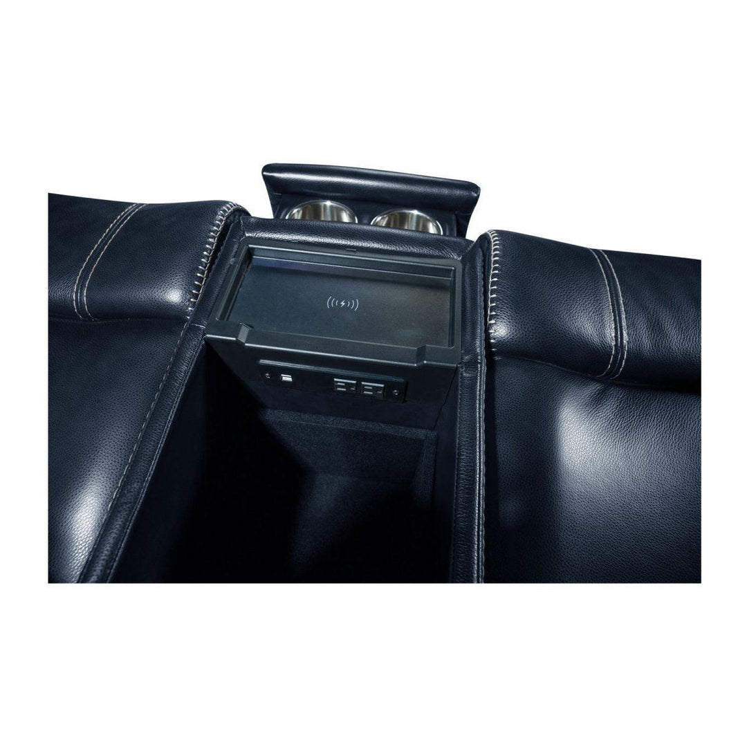 Glenwood Loveseat Console w/Power Recliner - AmericanHomeFurniture