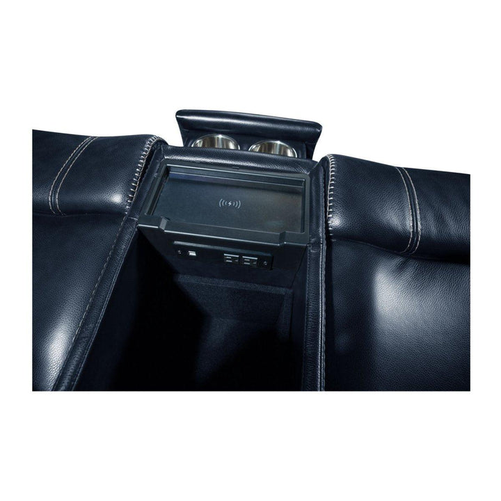 Glenwood Loveseat Console w/Power Recliner - AmericanHomeFurniture