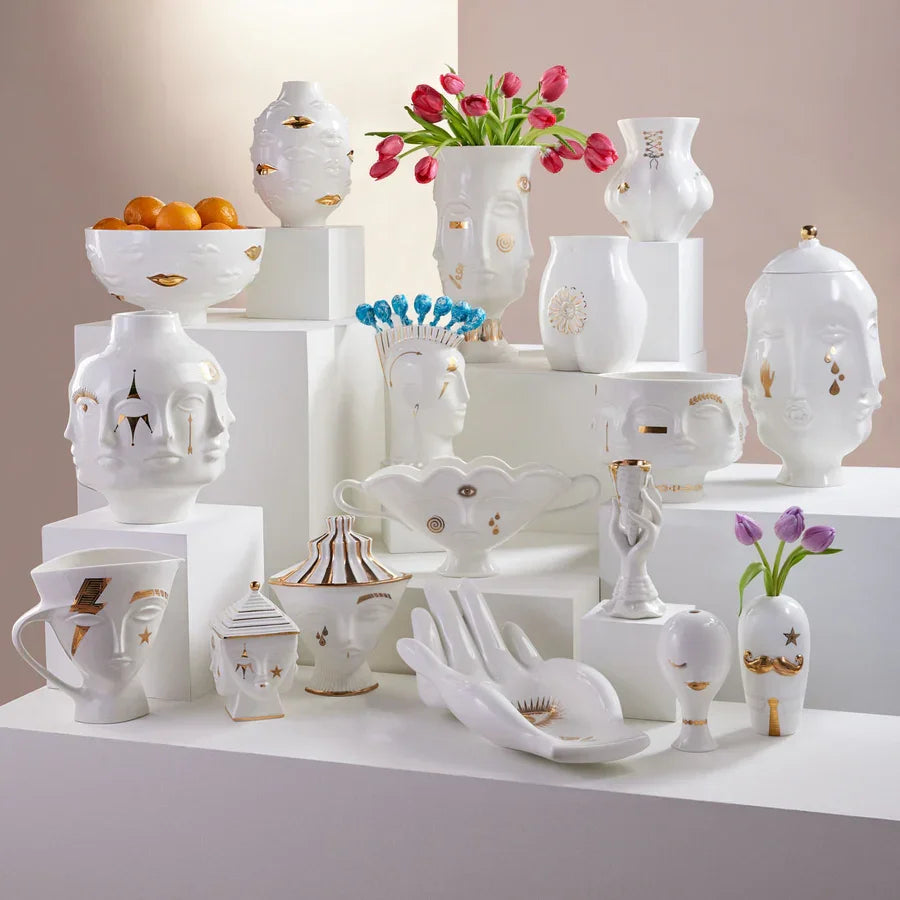 Jonathan Adler Gilded Dora Maar Bowl VASES, JARS, + BOTTLES