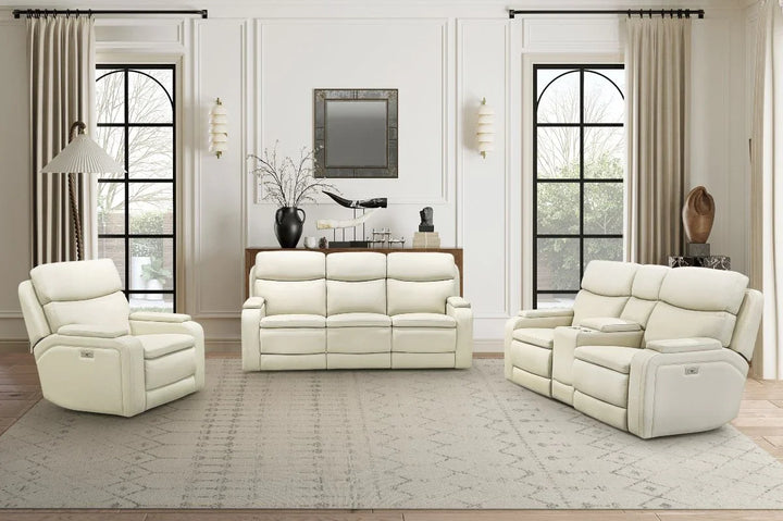 Gunner Console Loveseat Recliner w/Power Recline, Power Head Rests (Console has 2 Cupholders & Storage)