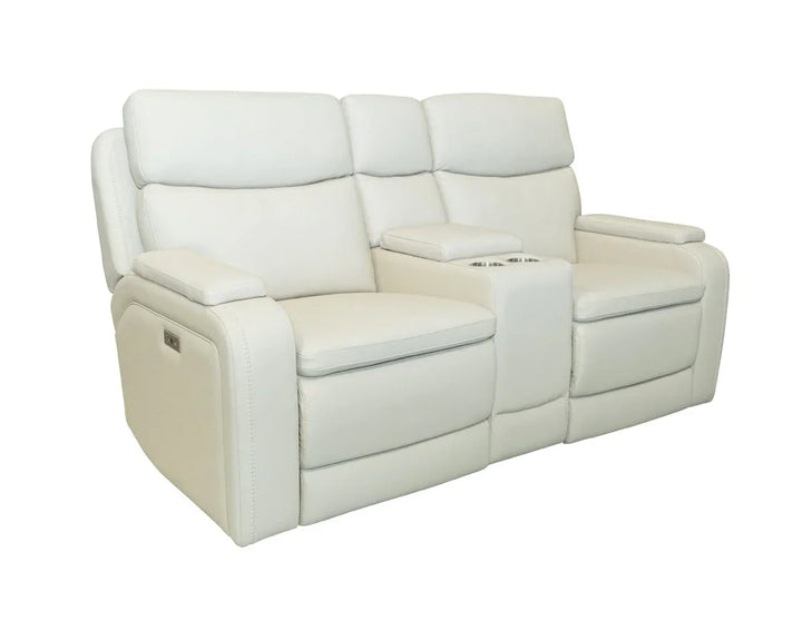 Gunner Console Loveseat Recliner w/Power Recline, Power Head Rests (Console has 2 Cupholders & Storage)