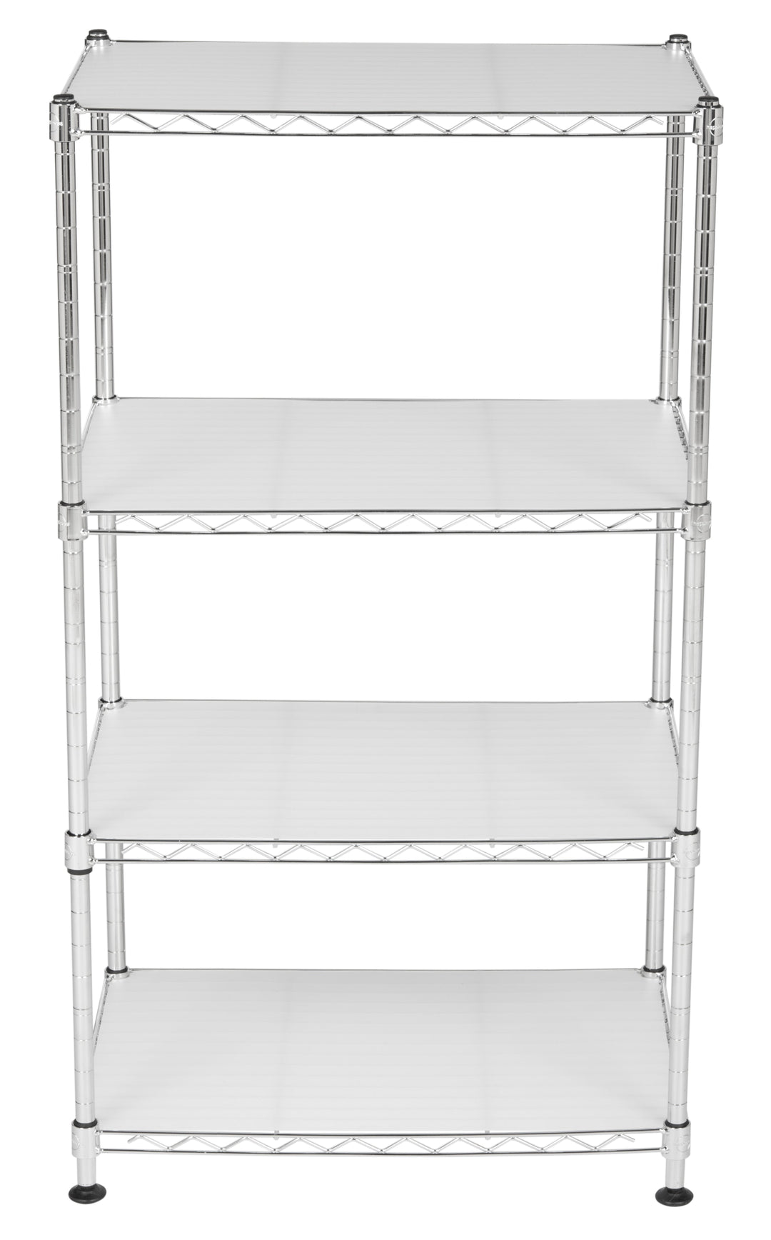 Jules Adjustable Chrome Wire Mini Rack (17.7 In. W X 11.8 In. D X 31.5 In. H)