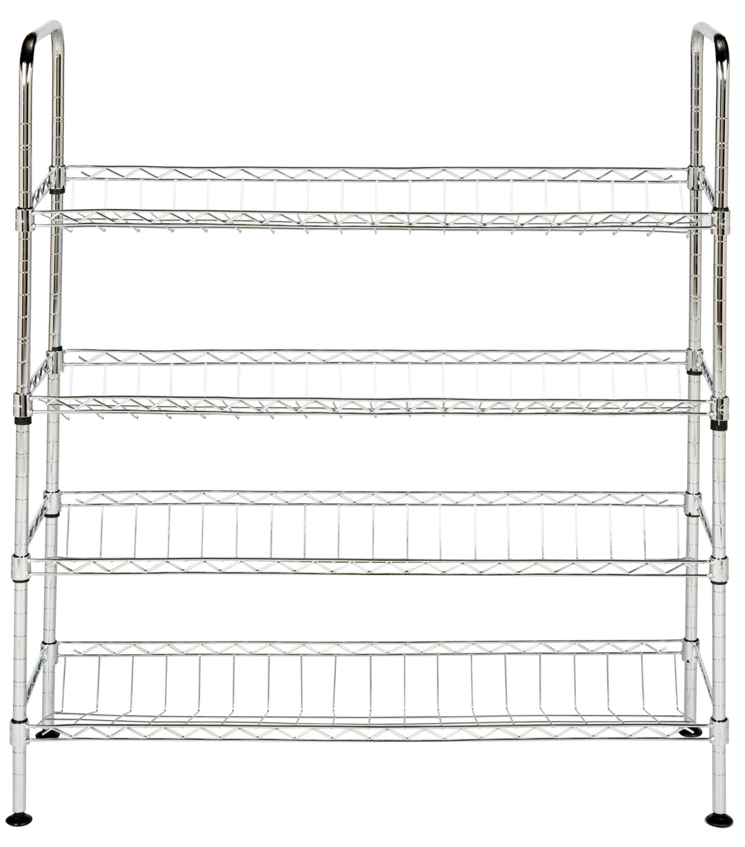 Lidia Chrome Wire Adjustable Shoe Rack (29.5 In. W X 9.8 In. D X 33.5 In. H)