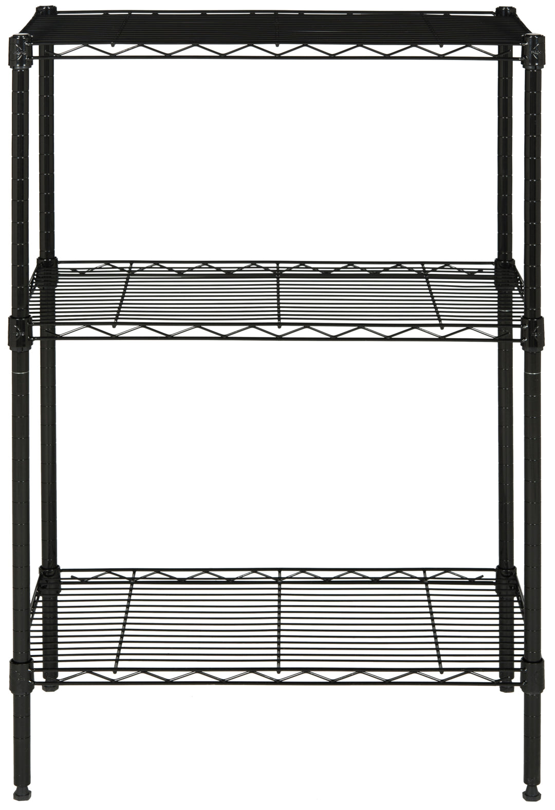 Sierra Mini 3 Tier Chrome Wire Shelve (23 In. W X 13 In. D X 35 In. H)