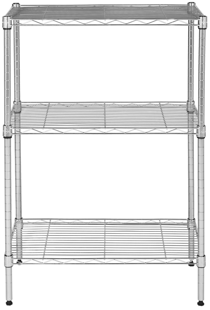 Sierra Mini 3 Tier Chrome Wire Shelve (23 In. W X 13 In. D X 35 In. H)