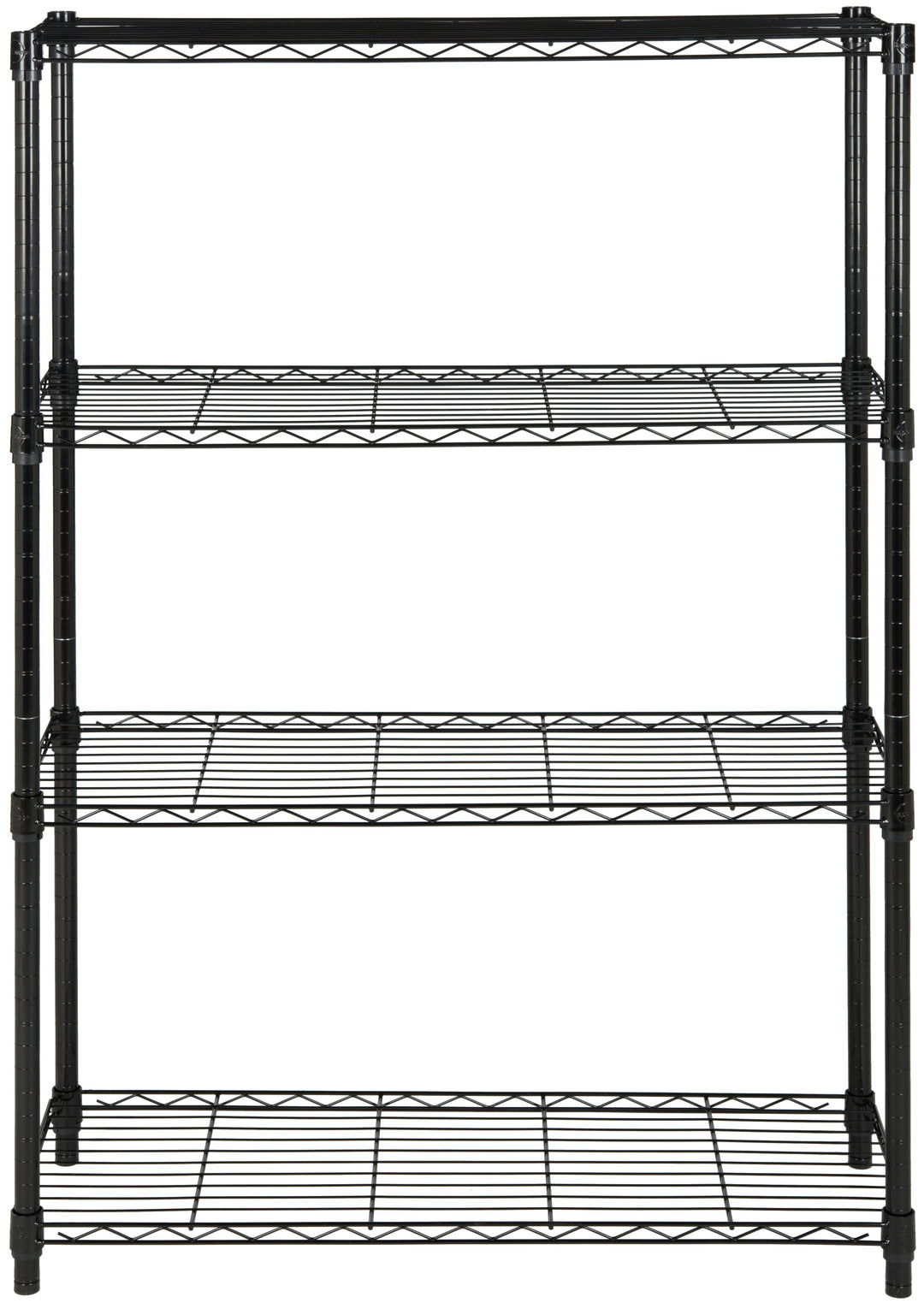 Bravo 4 Tier Chrome Wire Shelve (35 In W X 13 In D X 53 In H)