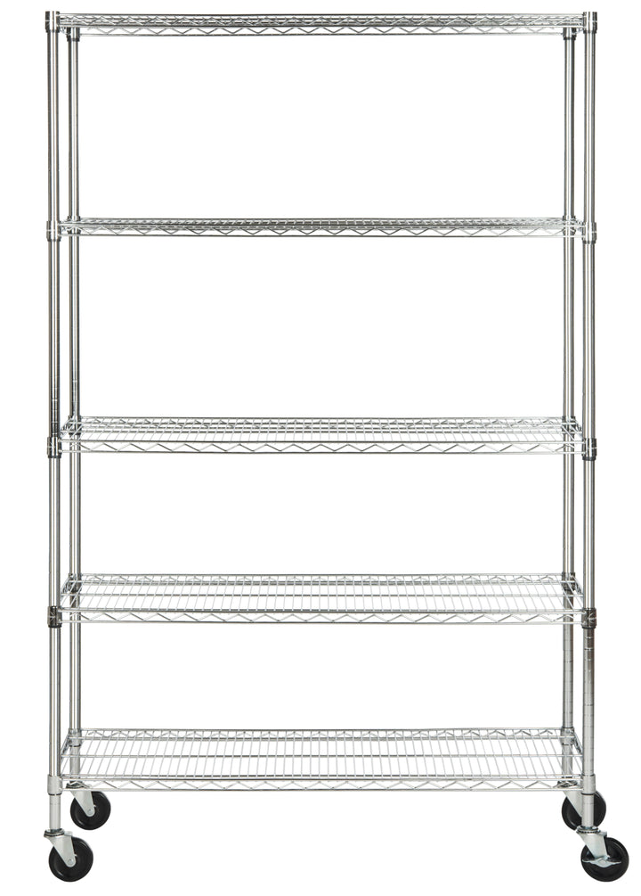 Echo 5 Tier Heavy Duty Chrome Wire Shelve (47 In W X 18 In D X 75 In H)