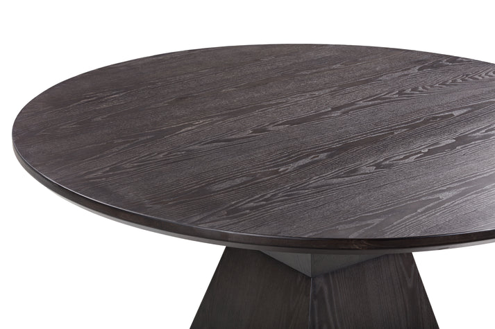 Nolan Black Round Wood Dining Table