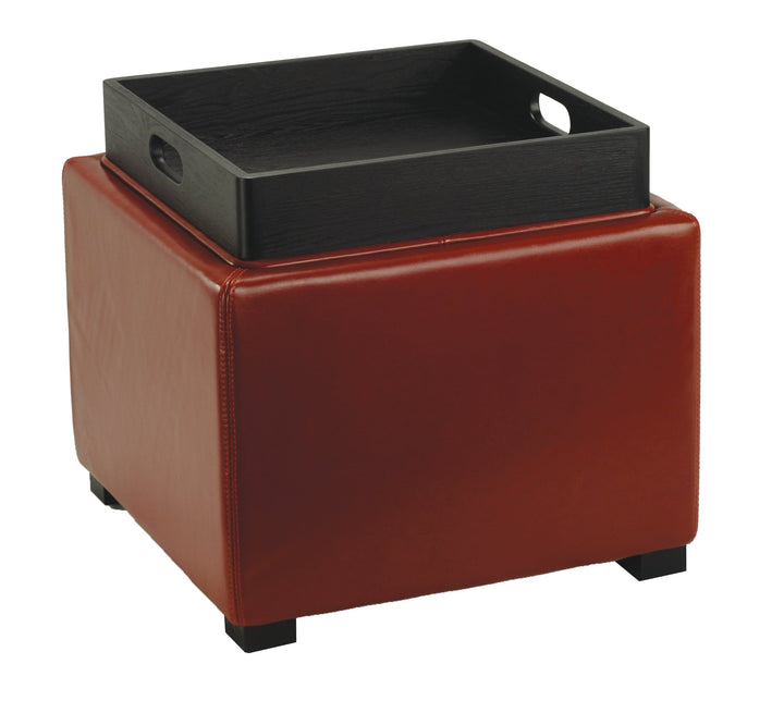 Bobbi Tray Storage Ottoman