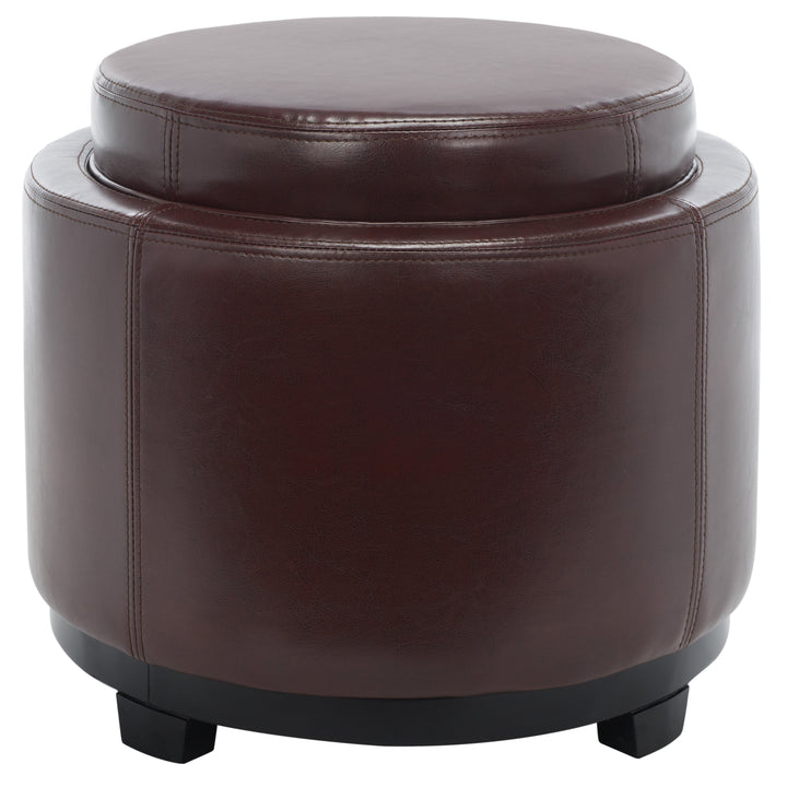 Round Storage Tray Ottoman