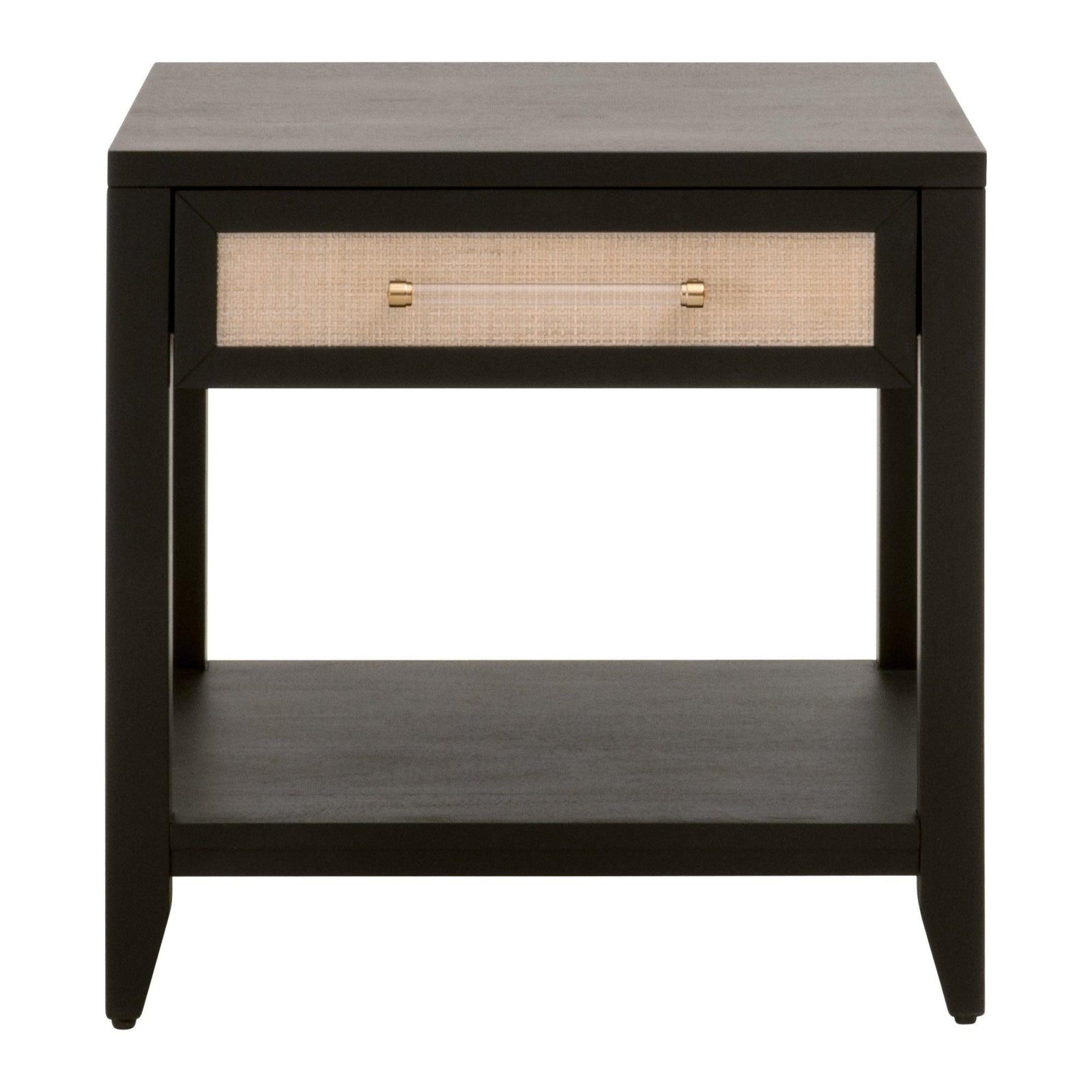 Essentials For Living - Holland 1-Drawer Side Table - 6144.WHT/NAT | American Home Furniture