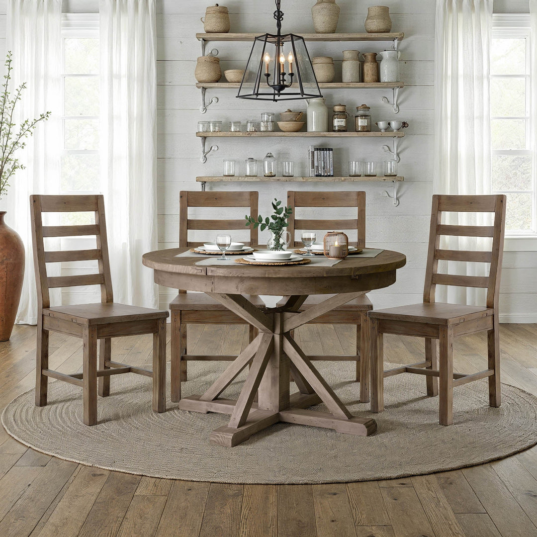 Irish Coast Round 47/63" Extension Dining Table