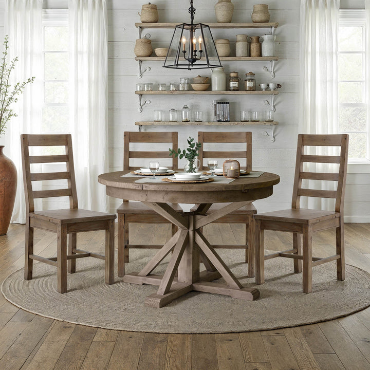 Irish Coast Round 47/63" Extension Dining Table