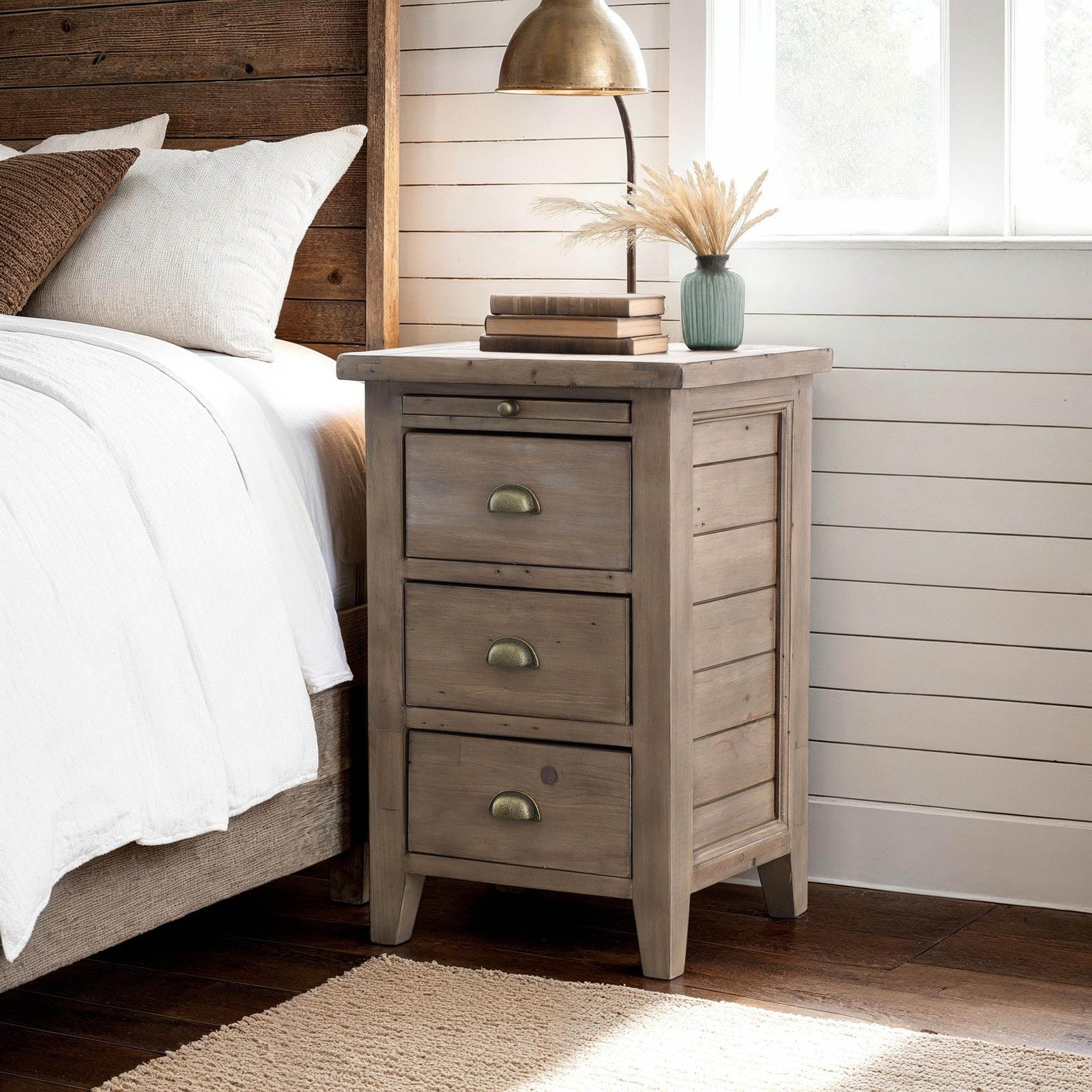 Irish Coast 3 Drw Nightstand - Sundried