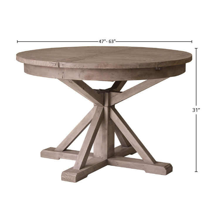 Irish Coast Round 47/63" Extension Dining Table