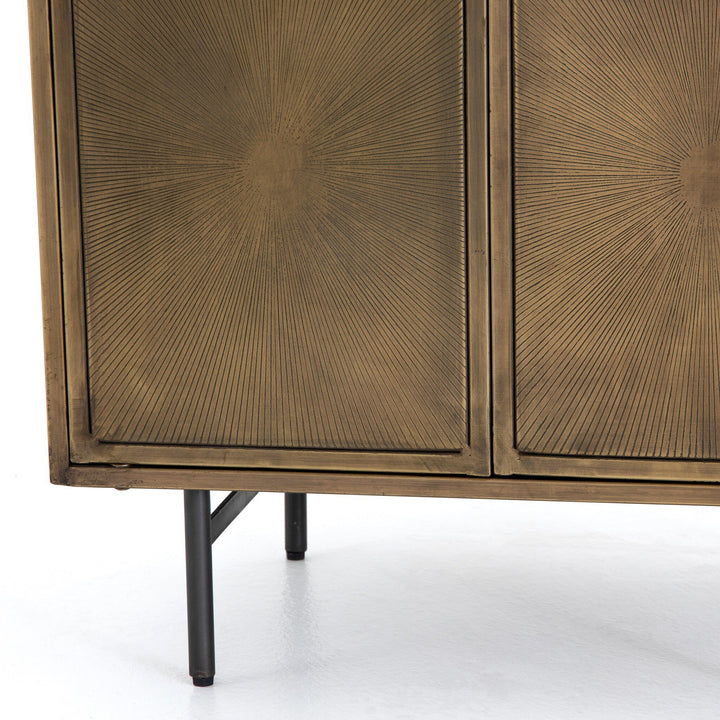 Four Hands - Sunburst Cabinet Nightstand - IELE-103 | American Home Furniture