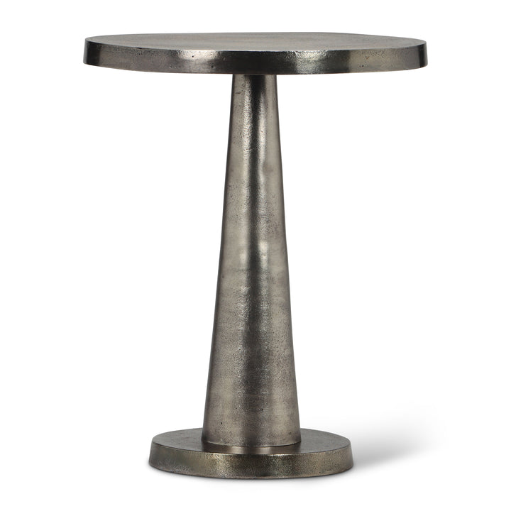 Clark End Table - Antique Nickel