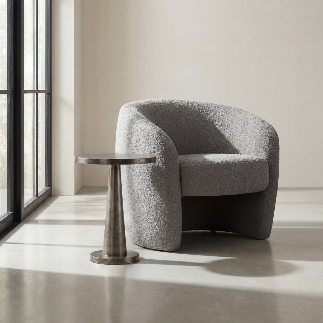Clark End Table - Antique Nickel lifestyle