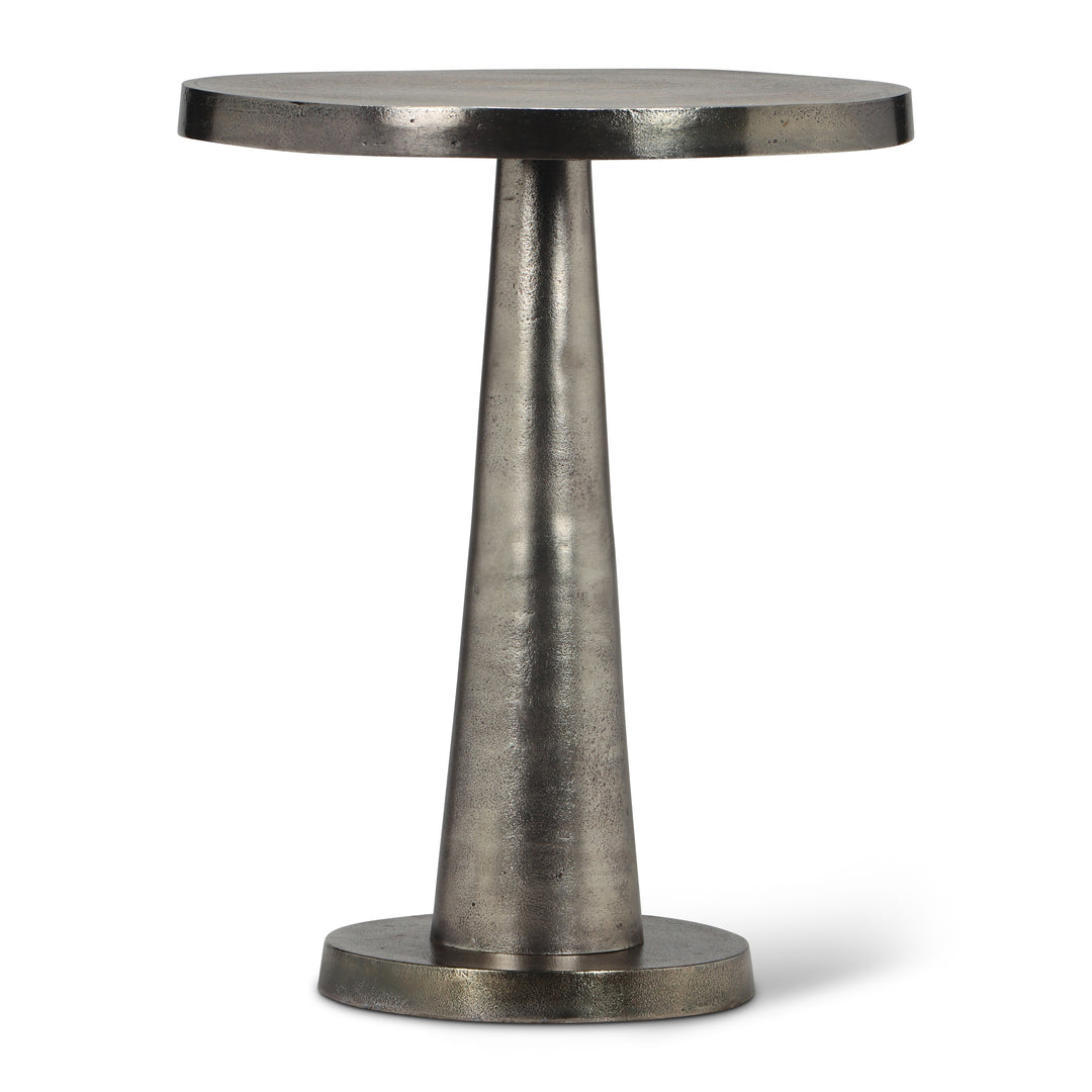 Clark End Table - Antique Nickel
