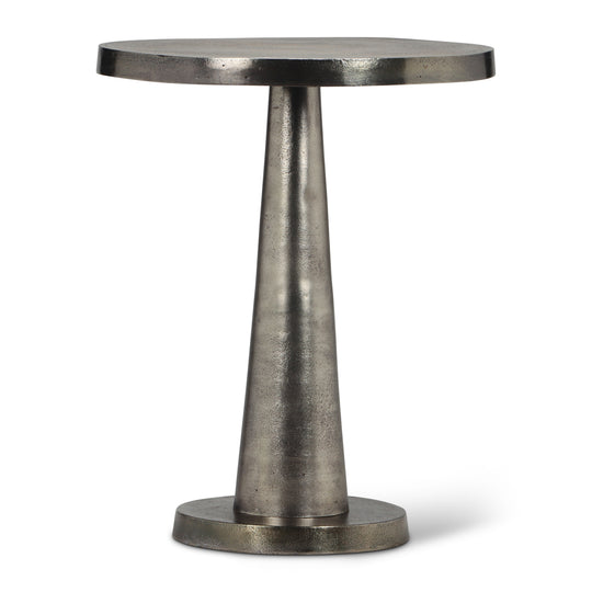 Clark End Table - Antique Nickel