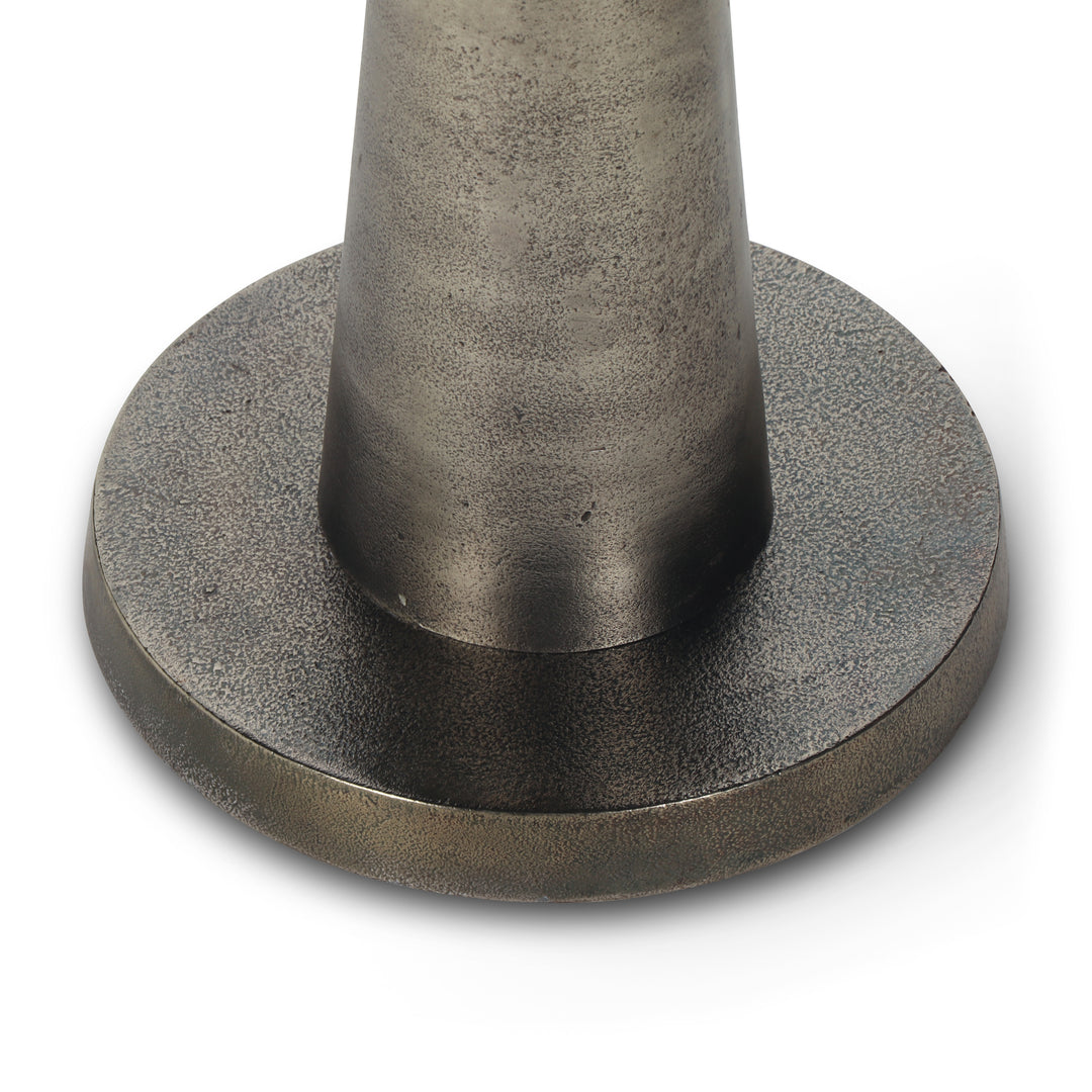 Clark End Table - Antique Nickel