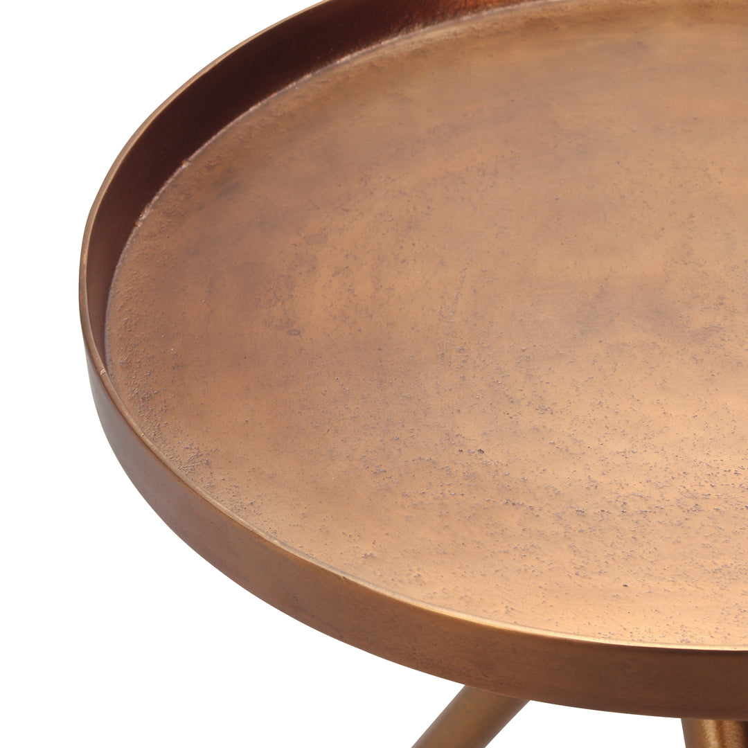 Meret End Table - Antique Brass