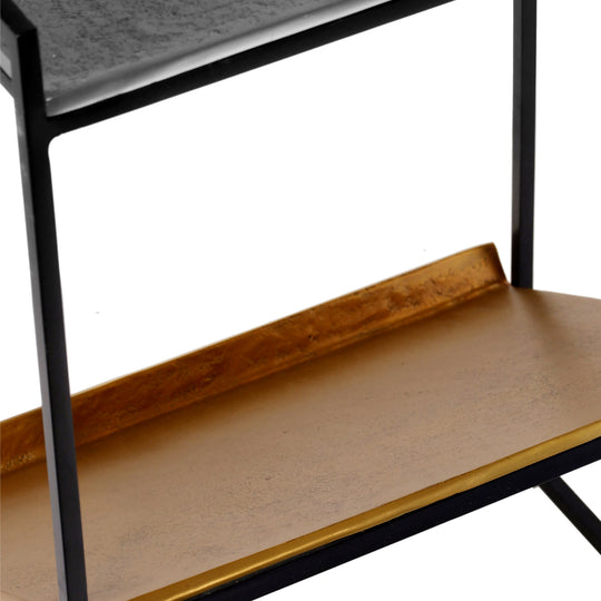 Noemi Cast Aluminum Magazine End Table — silo_2