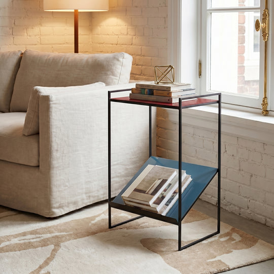 Naomi Enamel Magazine End Table — life_1