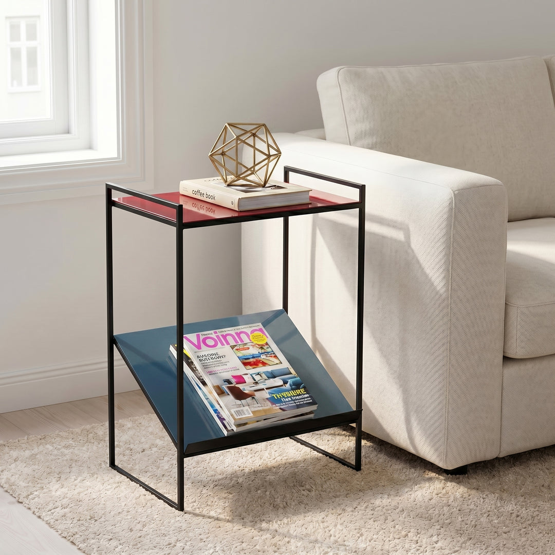 Naomi Enamel Magazine End Table — life_2