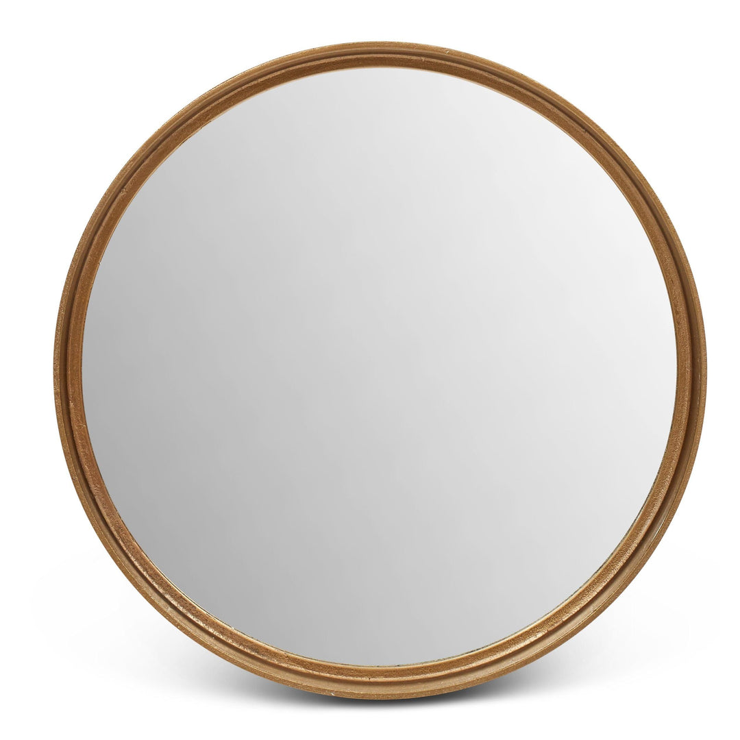 Elements - Samar Round Mirror - 23"Dia. - AmericanHomeFurniture