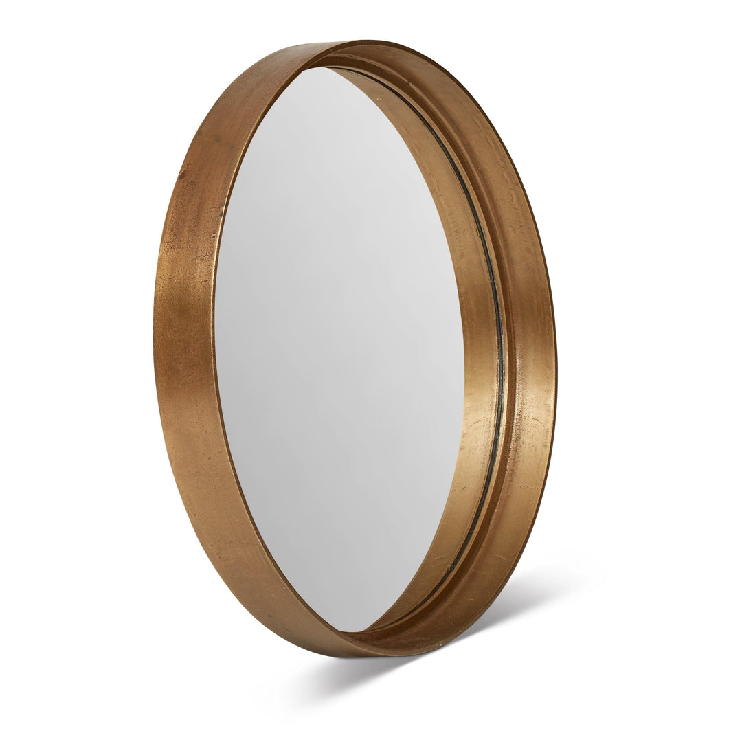 Elements - Samar Round Mirror - 23"Dia. - AmericanHomeFurniture
