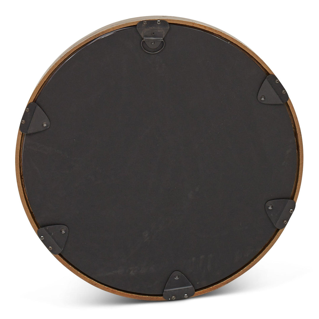 Elements - Samar Round Mirror - 23"Dia. - AmericanHomeFurniture
