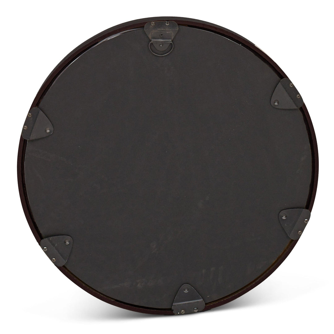 Elements - Samar Round Mirror - 23"Dia. - AmericanHomeFurniture