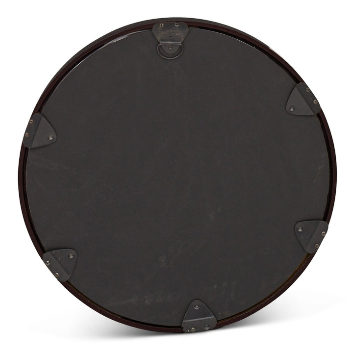 Elements - Samar Round Mirror - 23"Dia. - AmericanHomeFurniture