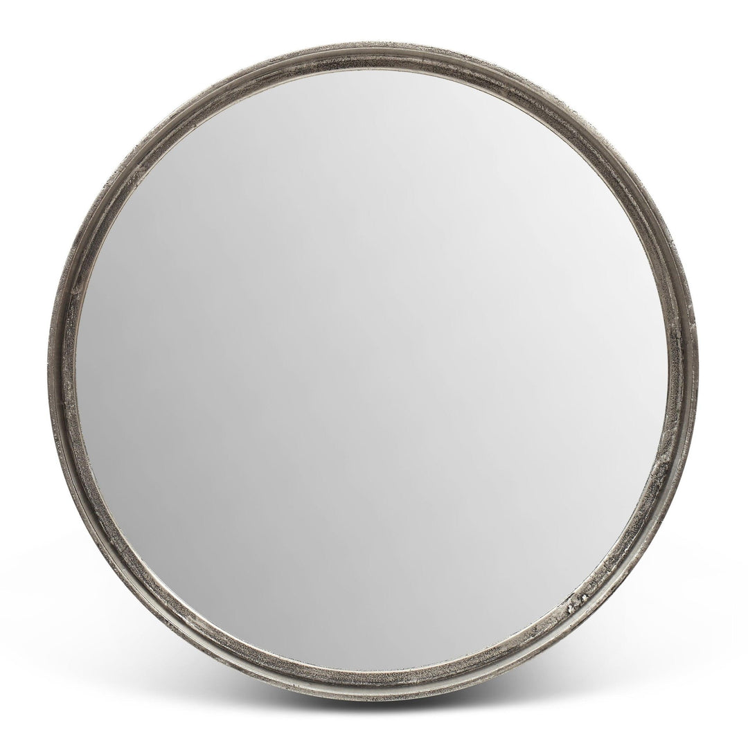 Elements - Samar Round Mirror - 23"Dia. - AmericanHomeFurniture