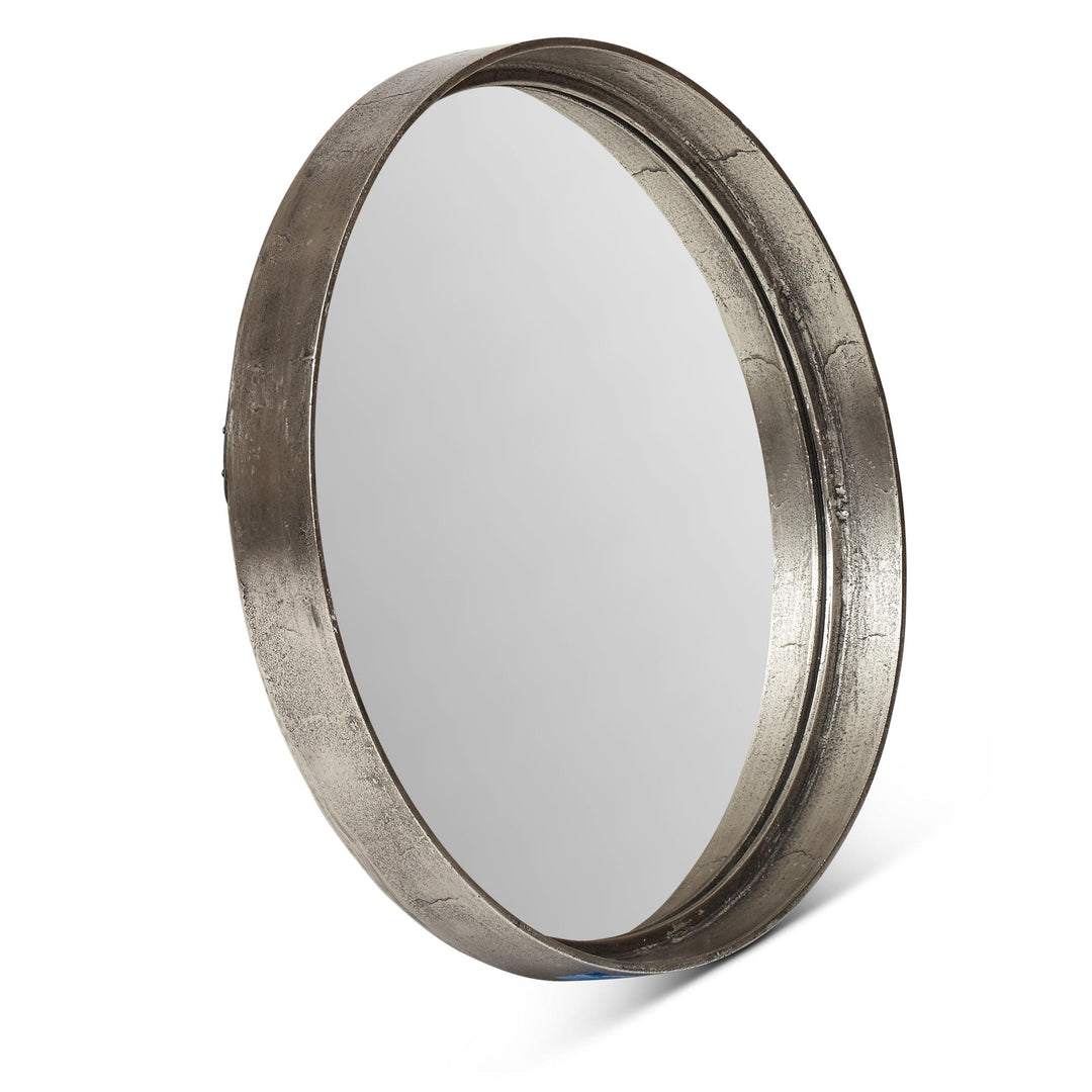 Elements - Samar Round Mirror - 23"Dia. - AmericanHomeFurniture