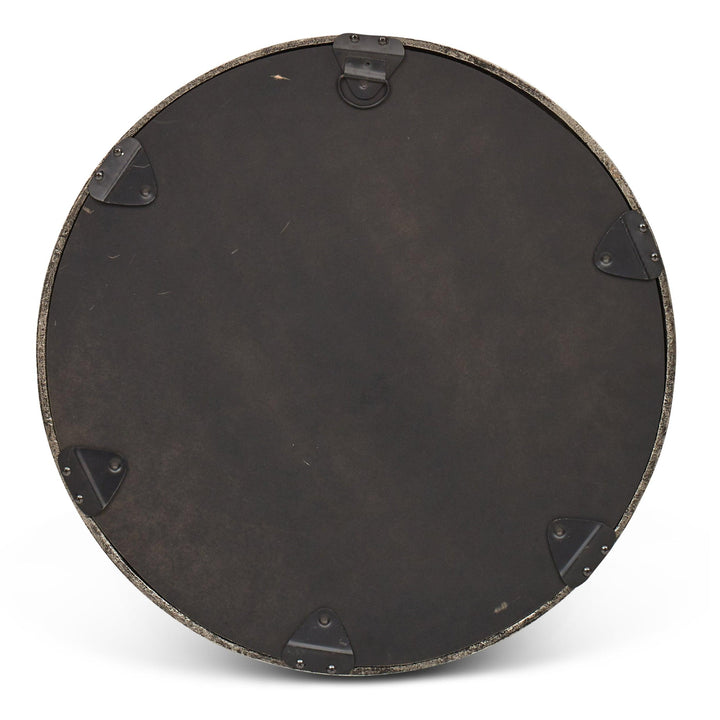 Elements - Samar Round Mirror - 23"Dia. - AmericanHomeFurniture