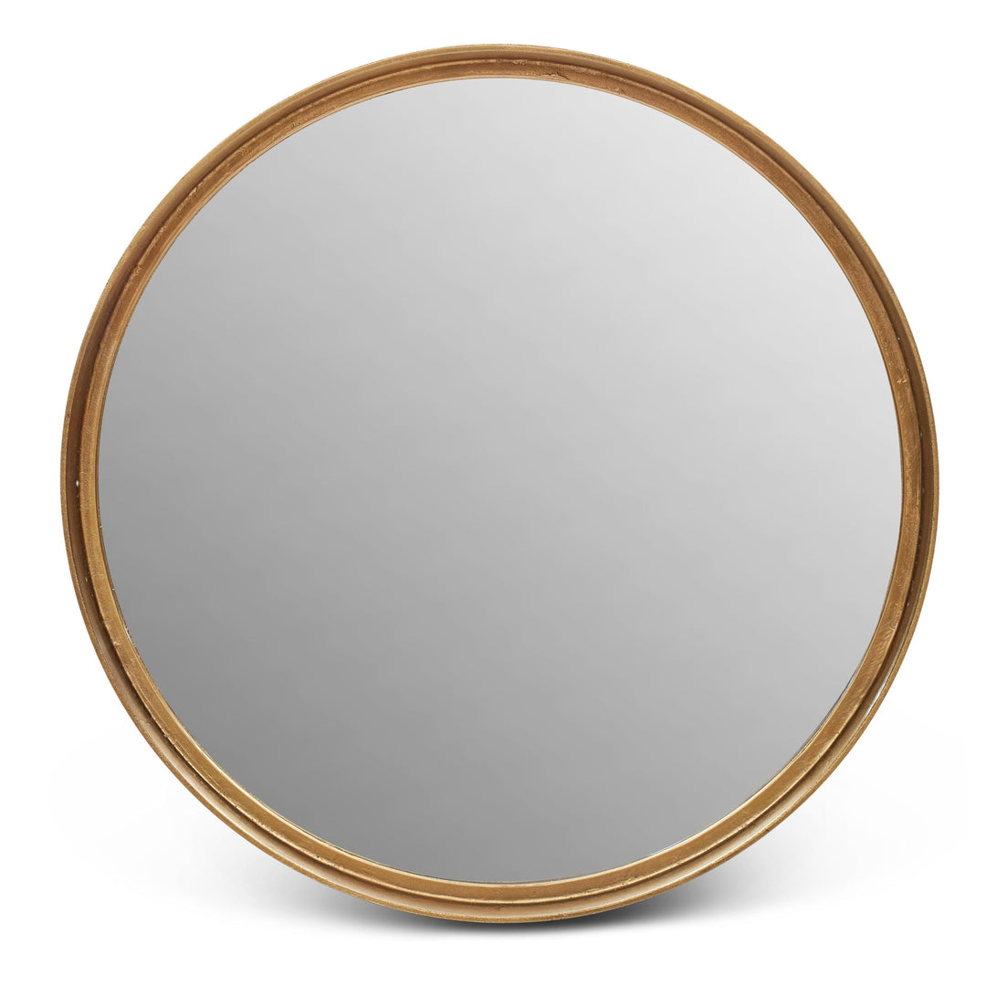 Elements - Samar Round Mirror - 39"Dia. - AmericanHomeFurniture