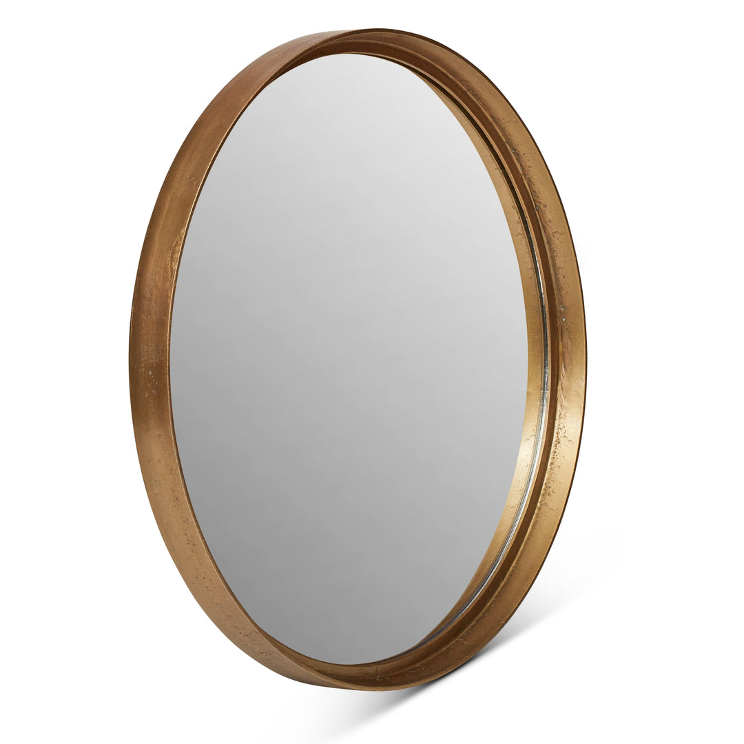 Elements - Samar Round Mirror - 39"Dia. - AmericanHomeFurniture