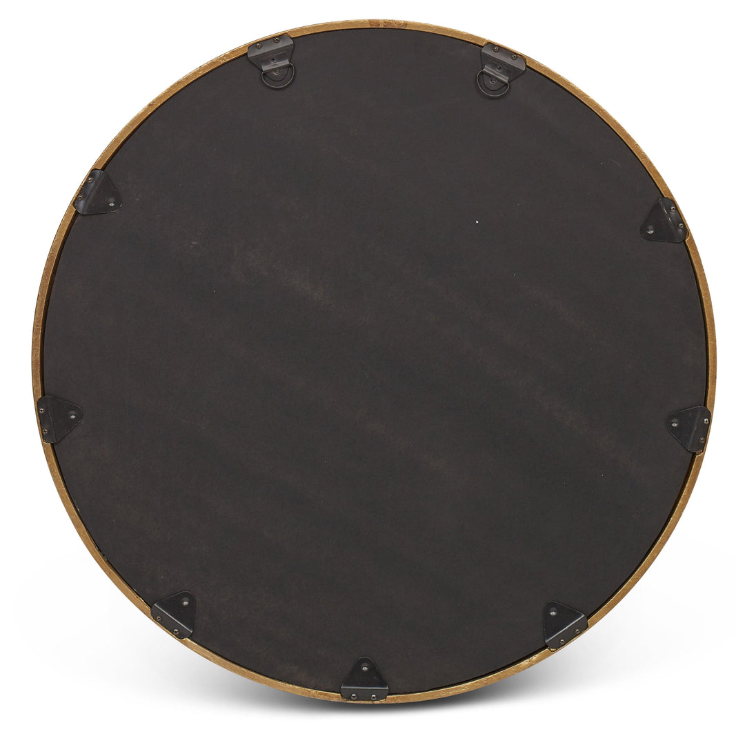 Elements - Samar Round Mirror - 39"Dia. - AmericanHomeFurniture