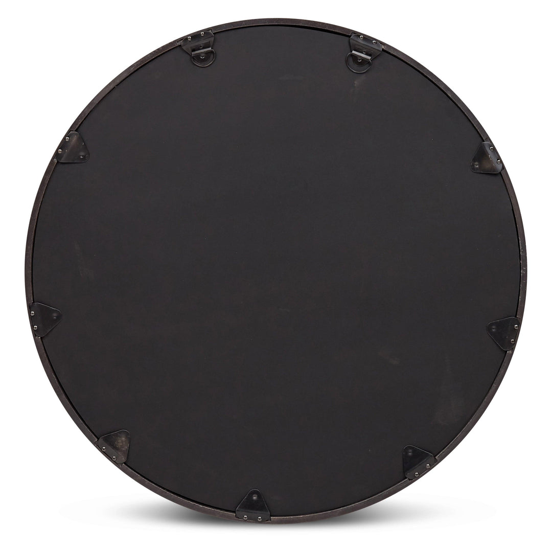 Elements - Samar Round Mirror - 39"Dia. - AmericanHomeFurniture