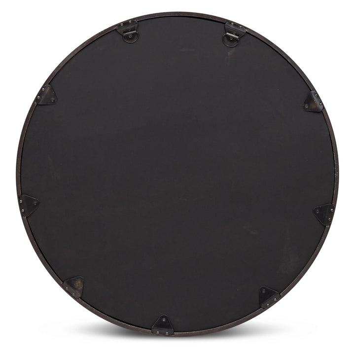 Elements - Samar Round Mirror - 39"Dia. - AmericanHomeFurniture