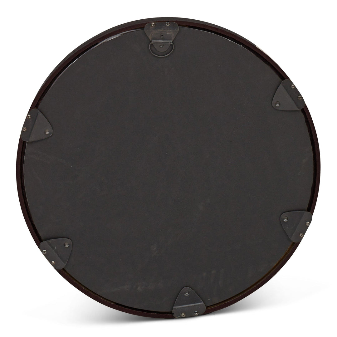 Elements - Samar Round Mirror - 39"Dia. - AmericanHomeFurniture