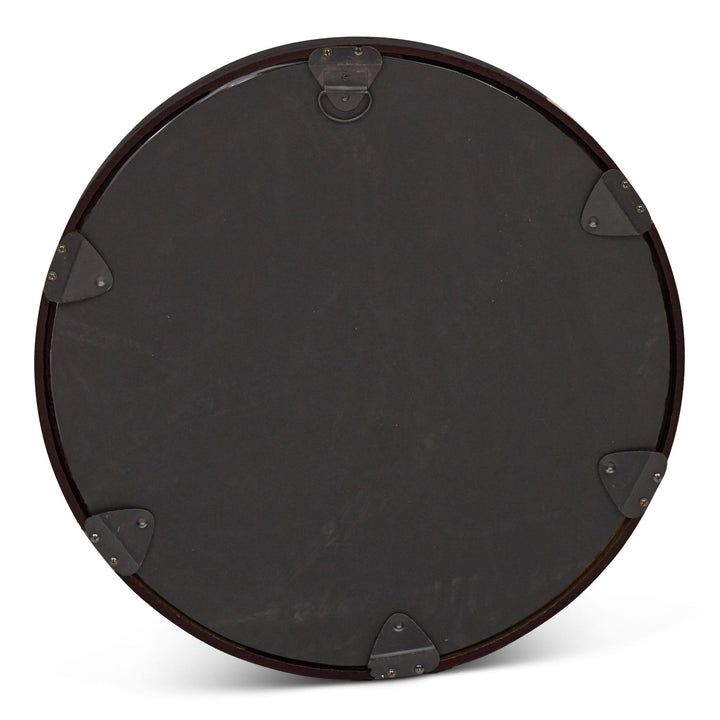 Elements - Samar Round Mirror - 39"Dia. - AmericanHomeFurniture