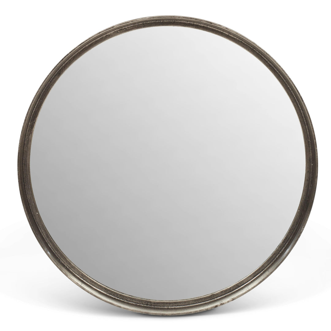 Elements - Samar Round Mirror - 39"Dia. - AmericanHomeFurniture
