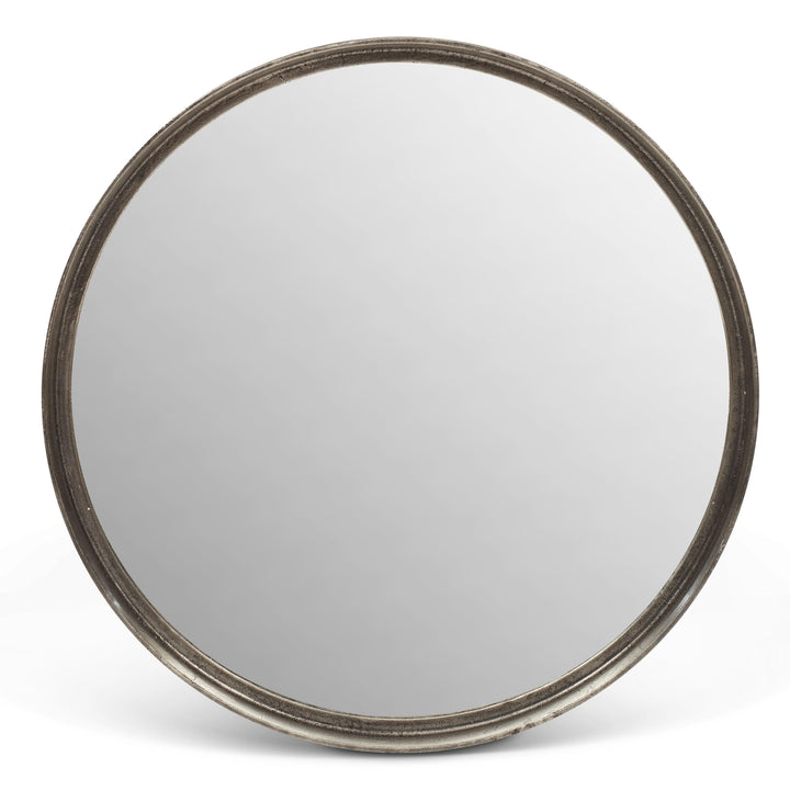 Elements - Samar Round Mirror - 39"Dia. - AmericanHomeFurniture
