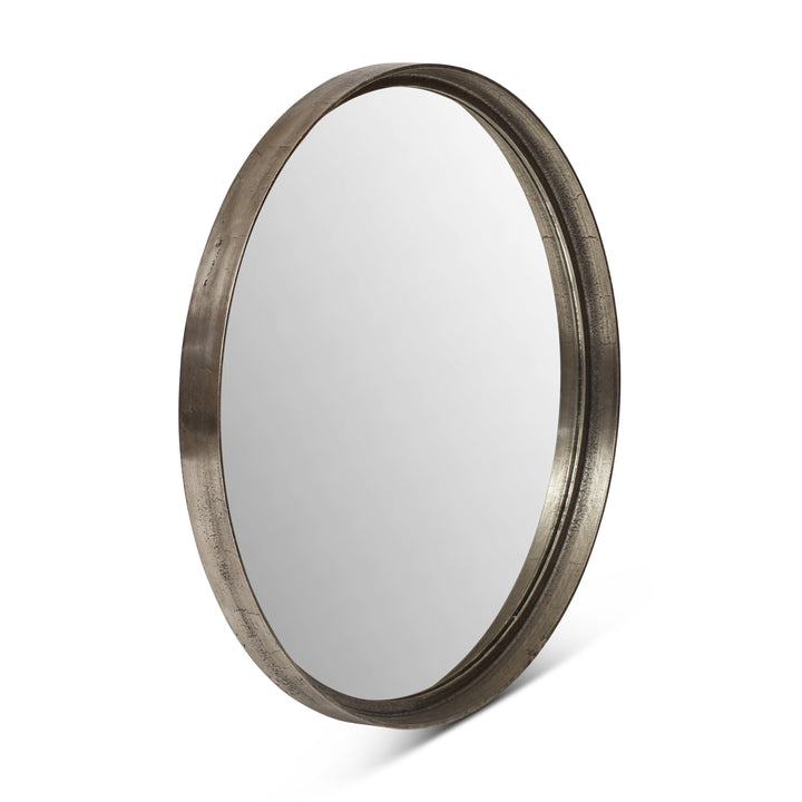 Elements - Samar Round Mirror - 39"Dia. - AmericanHomeFurniture