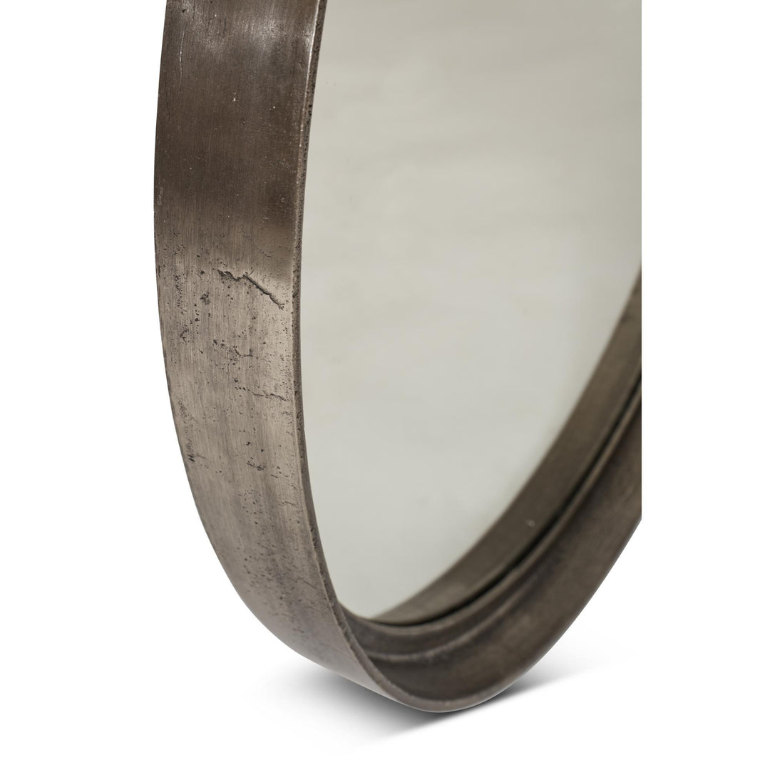 Elements - Samar Round Mirror - 39"Dia. - AmericanHomeFurniture