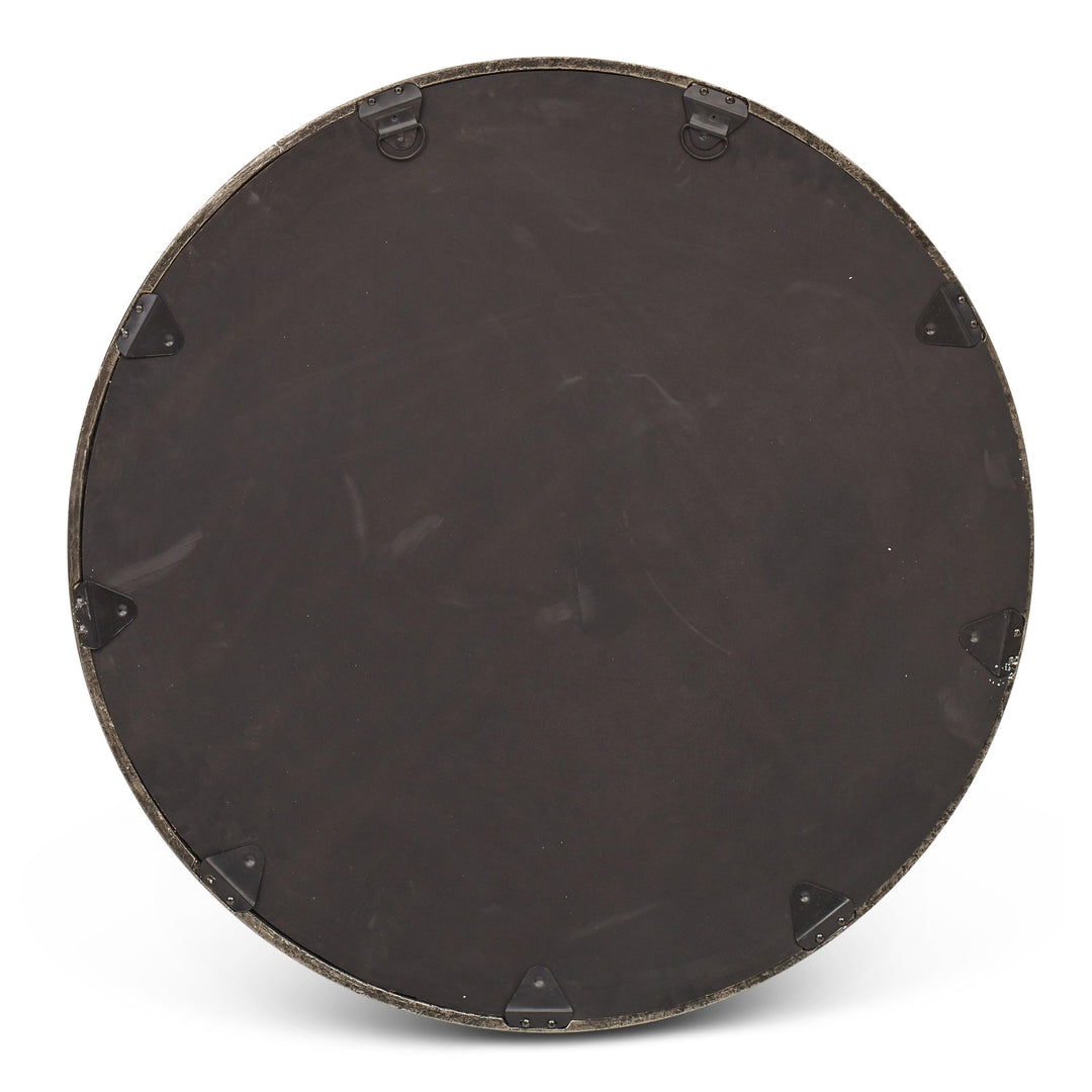 Elements - Samar Round Mirror - 39"Dia. - AmericanHomeFurniture